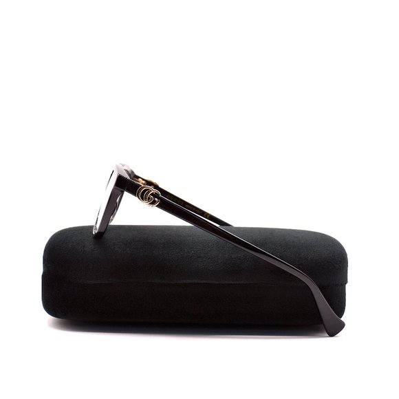 NEW GUCCI GG1075O 001 BLACK AUTHENTIC EYEGLASSES FRAME RX 48-19 - Picture 9 of 12